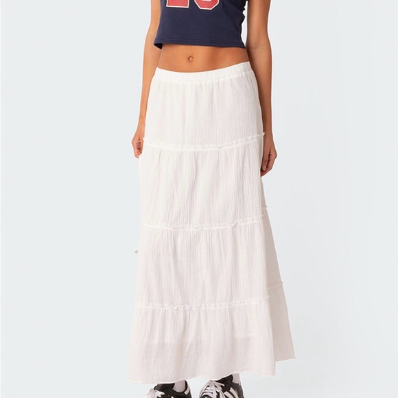 Edikted Dresses & Skirts - New Edikted White Maxi Skirt
